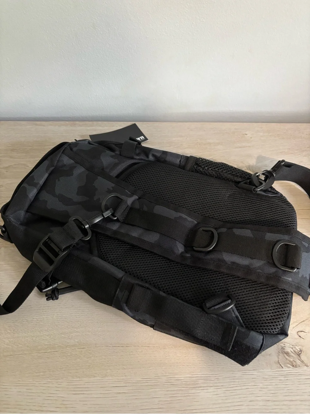 Black Camo Tactical Sling Bag for Men